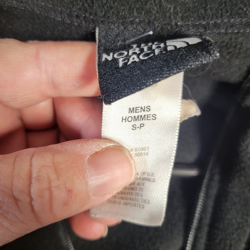 The‎ North Face Black Fleece Quarter-Zip Pullover Mens Size Small